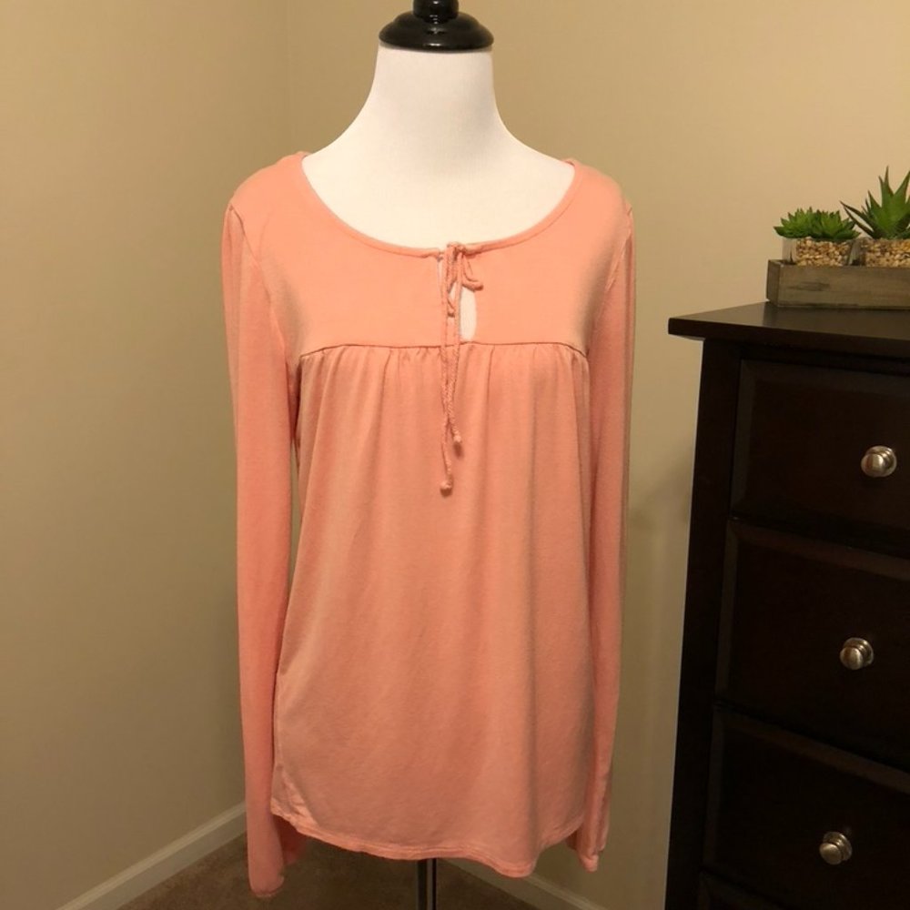 Long sleeve coral top